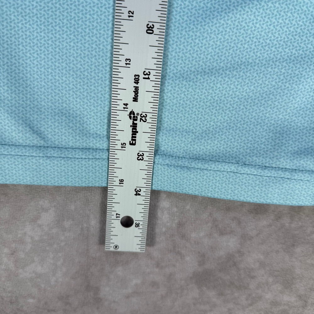 Greg Norman Play Dry Blue Ombre Geometric Golf Polo Shirt Men Large Short Sleeve - Picture 6 of 6